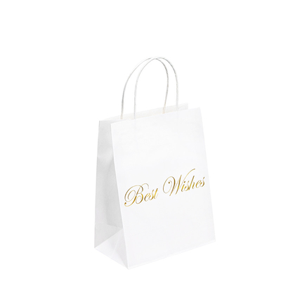 Handle Biodegradable Paper Bags For Boutique Cosmetic Shopping