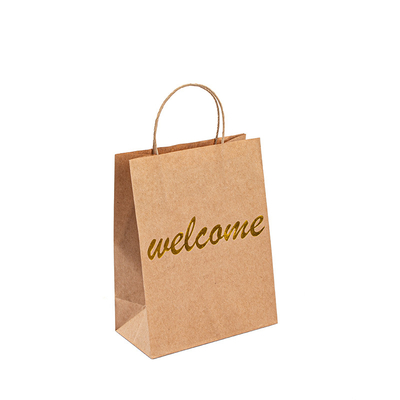Handle Biodegradable Paper Bags For Boutique Cosmetic Shopping